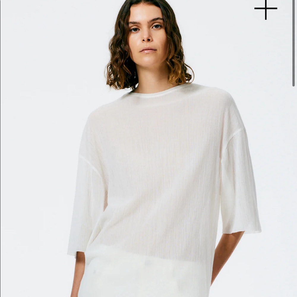 Tibi // NWT Crepe Gauze Easy T-Shirt
